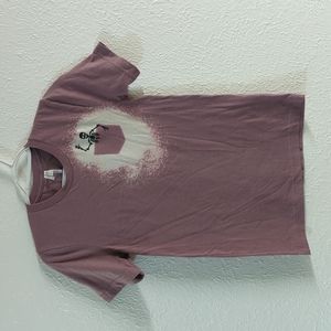 Custom made one of a kind skeleton bleach pocket tee